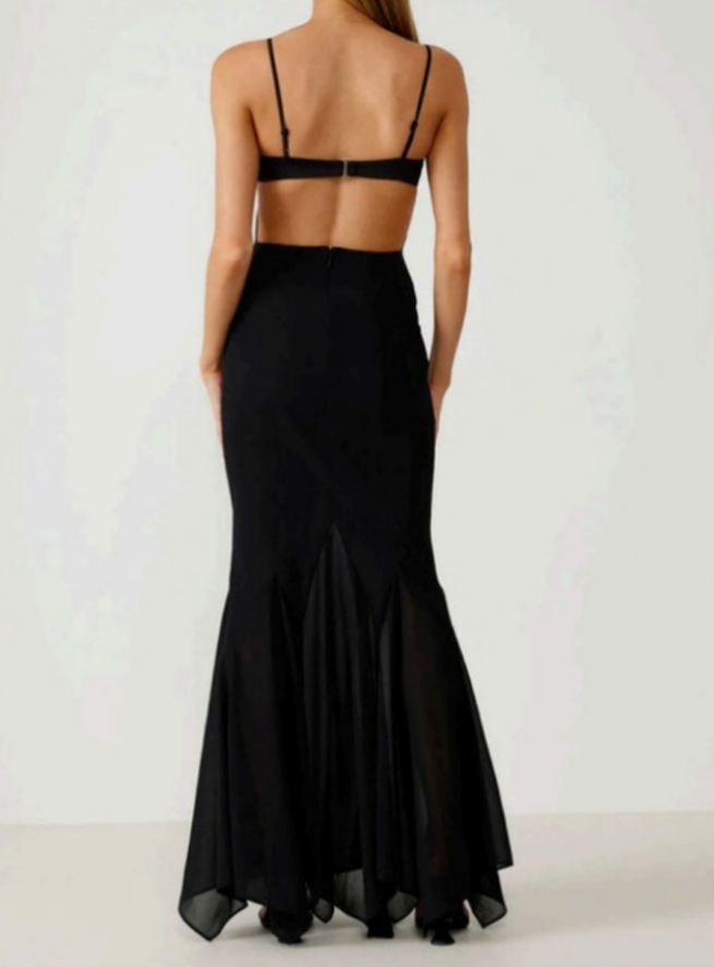 Midnight Elegance Cutout Gown