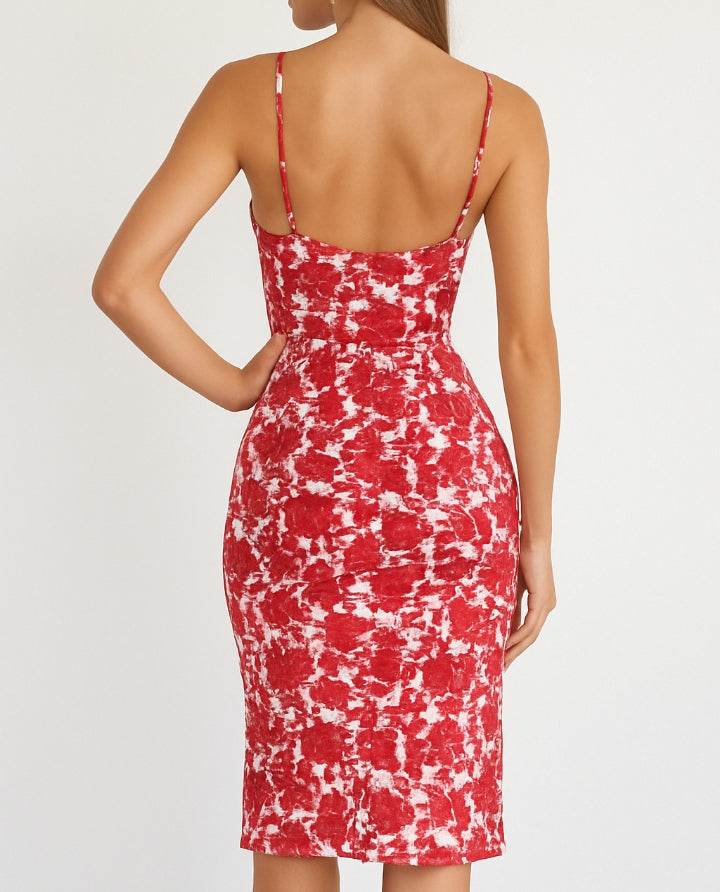Rosabella Foral Cami Midi Dress