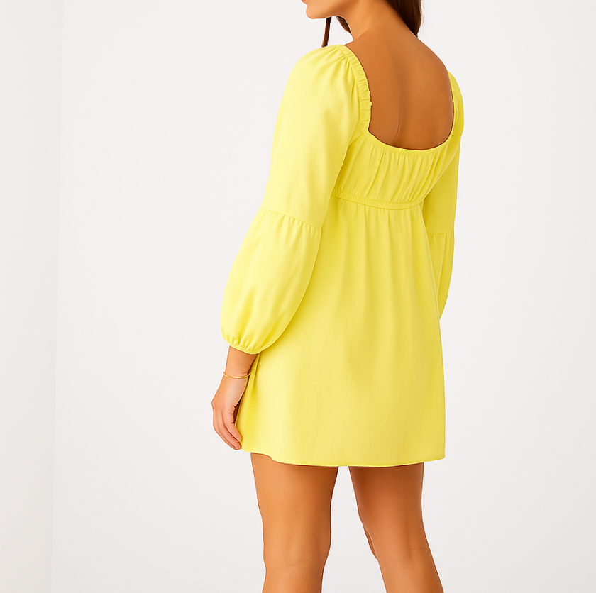 Sunshine Belle Puff Sleeve Mini Dress