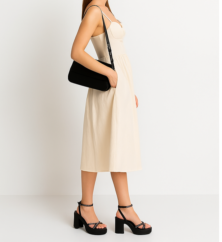 Sunlit Grace Midi Dress