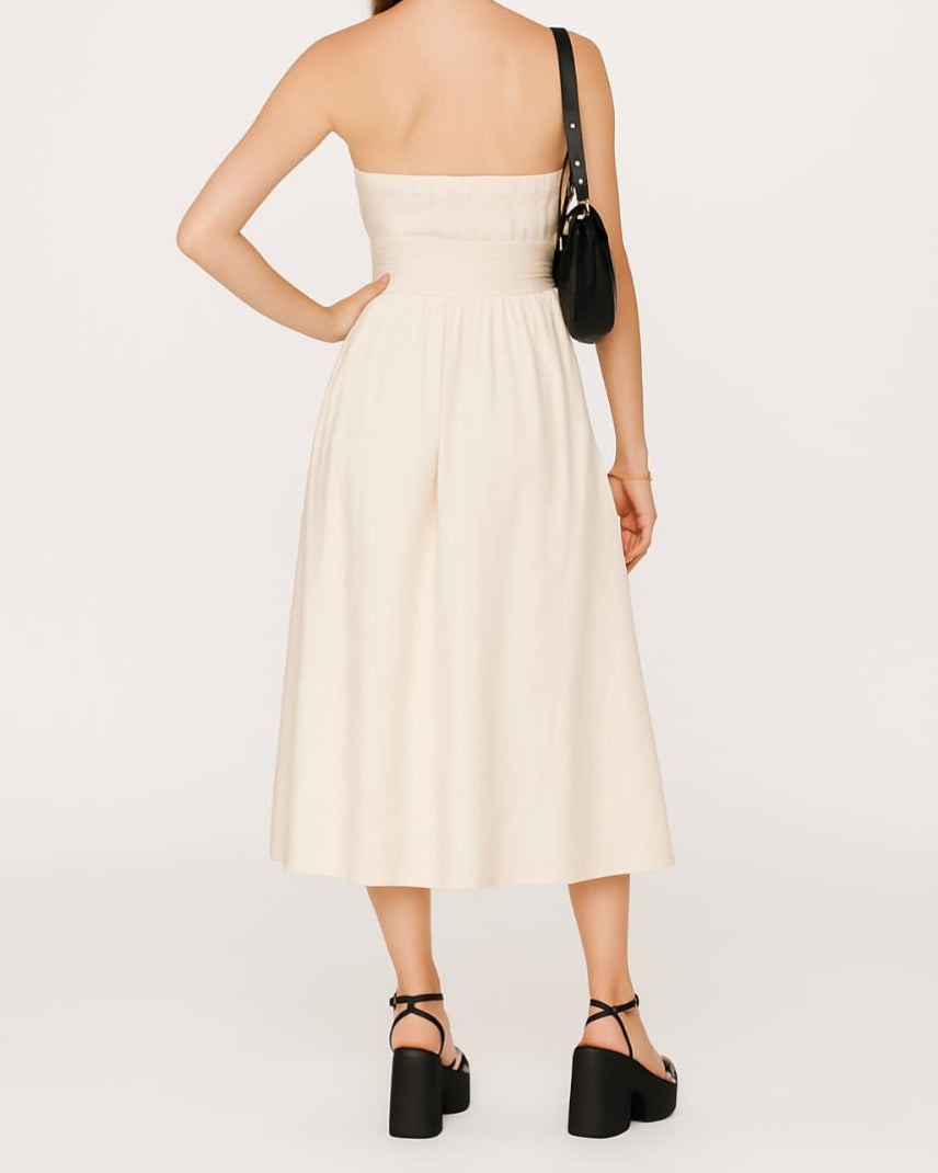 Sunlit Grace Midi Dress